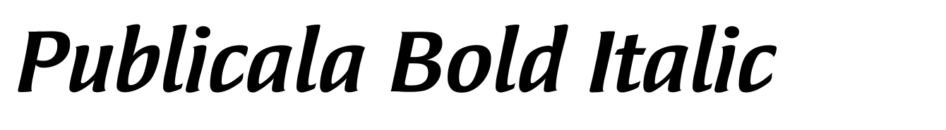 Publicala Bold Italic